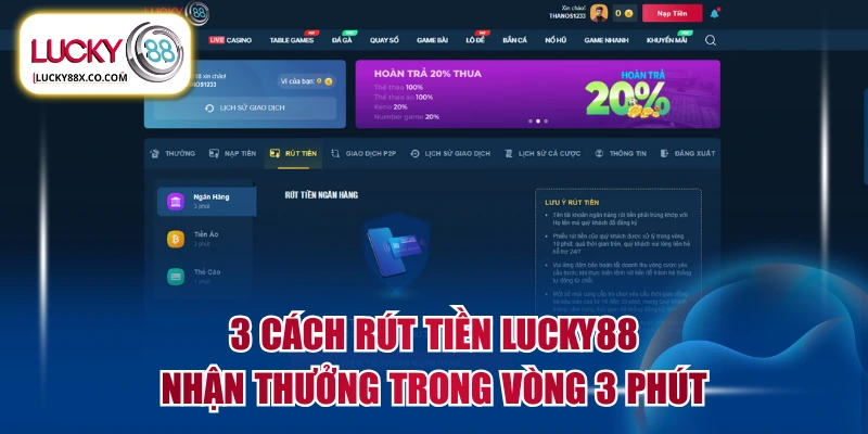 Rút tiền LUCKY88