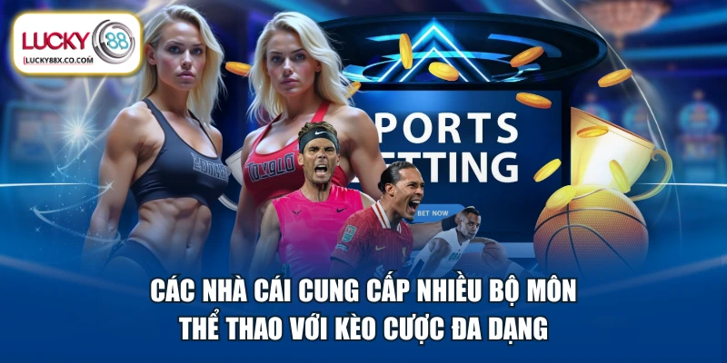 Các nhà cái cung cấp nhiều bộ môn thể thao với kèo cược đa dạng